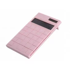 Калькулятор Alingar 12 разрядов 172*100*18 мм двойное питание розовый выдвижная подставка батарея в комплекте 1шт AL13233