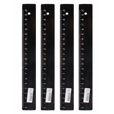 Линейка 20 см. ЧЕРНАЯ (Л-9294) ПП-00040133