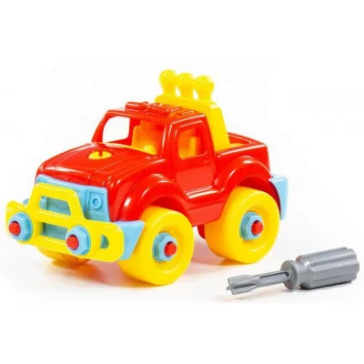 Конструктор-транспорт "Джип" 22 элемента в пакете 78216