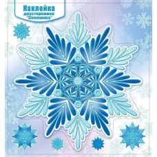 Наклейка двусторонняя "Снежинка", Горчаков 460326247800480867