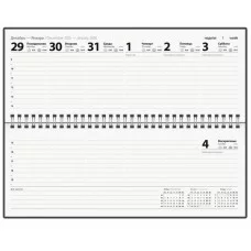 Планинг датированный 2026 285х112 мм, STAFF, гребень, картонная обложка, 64 л., "Россия", 117362