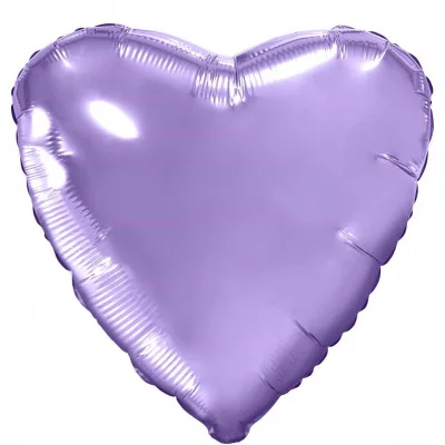 Шар (19\'\'/48 см) Сердце, Сиреневый, 1 шт. 758014