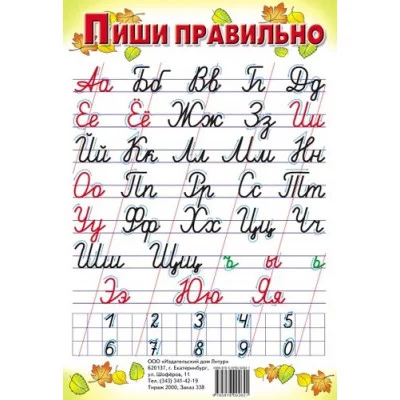 Пиши правильно (с цифрами) (малый ф.) Литур