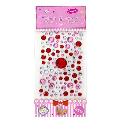 Наклейки-стразы Alingar, "Цветные круги", акриловые, пакет с европодвесом AL10799