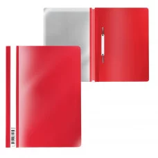 Папка-скоросшиватель пластиковая ErichKrause Fizzy Classic, A4, красный 50006