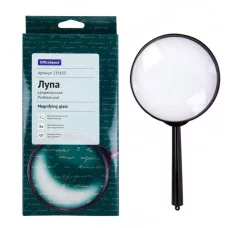 Лупа OfficeSpace, 100мм, 3-х кратное увеличение, карт. коробка, европодвес 235655