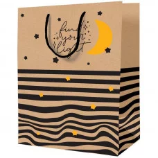 Пакет подарочный 1шт 18*23*10см ArtSpace "Find your lite", крафт 340241