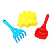 19. НАБОР № 11 (лопатка 13 см + грабли 13 см + 1 формочка) (Арт. И-1826)