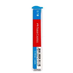 Грифели для механических карандашей Faber-Castell "Polymer", 12шт., 0,7мм, B 286029