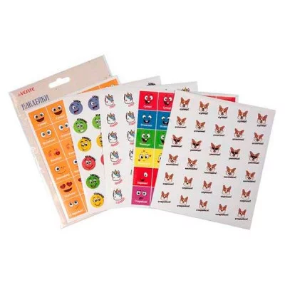 Наклейки в наборе бумага "Оценки.Ассорти" 150шт 05лист/уп е/п DEVENTE 8002212