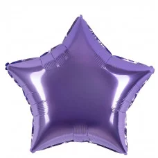 Шар (18\'\'/46 см) Звезда, Сиреневый, 1 шт. 120106