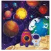 Пазл фигурный на подложке. 45 деталей. Космос. 30х30,5 см. ГЕОДОМ