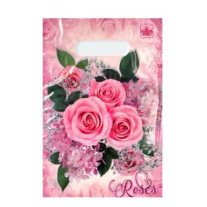 Пакет с прорубной ручкой ТИКО Классика роз 30*20 1101