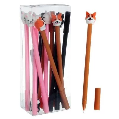 Ручка гелевая-прикол МИКС Собака 7008068