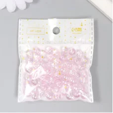 Бусины для творчества пластик "Мыльный пузырь сирень" набор 20 гр 0,8х0,8х0,8 см   9129417