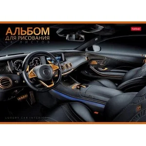 АЛЬБОМ для рисования 48л А4ф на скобе серия  -Autotravel- 079731