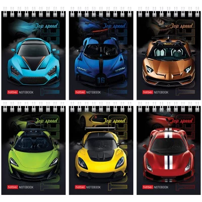 Блокнот А7 60л. на спирали Hatber АвтоШоу 321015