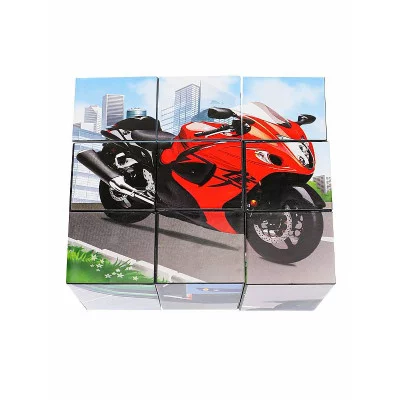 КУБИКИ ПЛАСТИКОВЫЕ 9 шт. ТРАНСПОРТ (Арт. К09-8153)