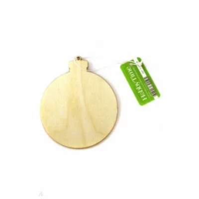 Заготовка для декор дерево "Шар" d80мм с подвесом е/п HOBBY&TIME 2-743/02 184507