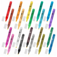 Маркеры акриловые для рисования и хобби, 20 ярких цветов, линия 1-2 мм, BRAUBERG ART CLASSIC, 152524