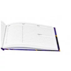 Еженедельник А6 64л. FLUID DARK (64-9977) 7БЦ, глянц. лам. горизонтальный, недатиров. 64-9977