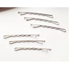 Невидимка для волос "Классика перламутр" (набор 20 шт) 5см серебро 4070826