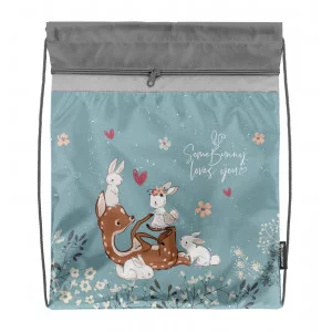 Мешок д/обуви Schoolformat DEER AND BUNNY 42х34 см с карманом 213118