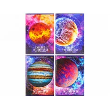 Тетрадь КЛЕТКА 96л. КОСМИЧЕСКИЕ ИССЛЕДОВАНИЯ(96-6497) обл-мелов. карт, второй блок 145х203 96-6497