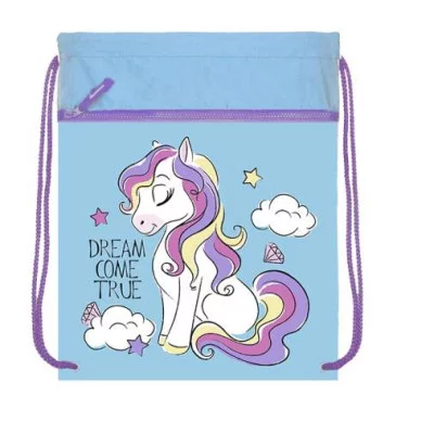 Мешок для обуви 1 отделение, с карманом ПОНИ В ОБЛАКАХ-1 (МО-7300) 330х400 МО-7300