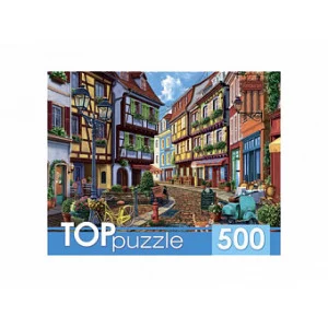 TOPpuzzle. ПАЗЛЫ 500 элементов. ХТП500-6824 Европейская улочка