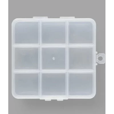 Органайзер для хран-я мелочей 10,2*10*1,8см 9 отд с подвесом прозрачный АУ 10820339