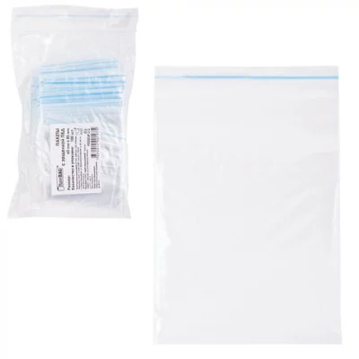 Пакет с замком "зиплок" (гриппер), 1шт., 60х80 мм, ПВД, 32 мкм Разбор600866