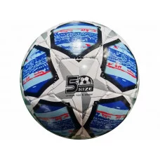 Мяч футбольный, сине-белый, PVC, №5, окружность 68-70см., 280-300гр. (Арт. МБ-2403) МБ-2403