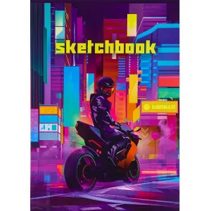 Скетчбук Мотоциклист А5, 48л, КБС (офсет) С48-4190