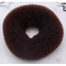 Валик-резинка для создания пучка 4,5х10см коричневый 601357