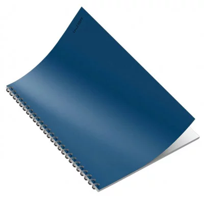 Тетрадь евроспираль А6 80л Обложка цветная матовая пластик непрозрачная Бумага офсет 60 г/м² Клетка