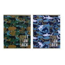 Тетрадь КЛЕТКА 48 л. КАМУФЛЯЖНЫЕ ЖИВОТНЫЕ (48-3936) цвет. мелов. обл. 48-3936