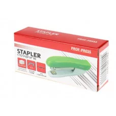 Степлер (ОП-2777), №10, пластик на 12 листов зеленый ОП-2777
