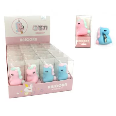 Точилка  CX-49/CW-59 "Единорожка" 50*30*35мм, фигурная, 1 отделение, без накопителя, цвета ассорти, в упаковке ПВХ KK-7670 (24/576)  325085