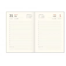 Ежедневник датированный 2026г., А5, 176л., твердый переплет, кожзам, BG "Dallas. Dark red", тёмно-красный, фольгированный срез 380059