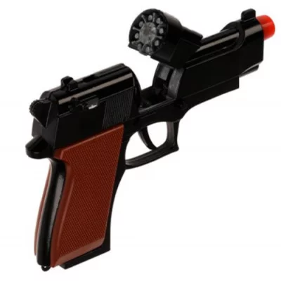 Пистолет для стрельбы пистонами 8 зарядов, металл, блист.14,5*26,4*3см ИГРАЕМ ВМЕСТЕ 334811