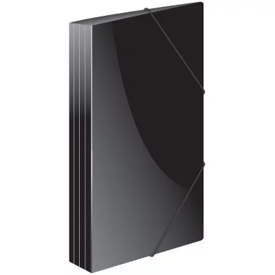 Папка на резинке Berlingo "Standard" А4, 600мкм, черная 117162