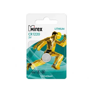 Батарейка 1шт литиевая Mirex CR1220 3V 23702-CR1220-E4 Бат400