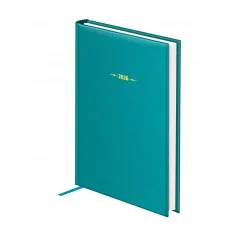Ежедневник датированный 2026г., А5, 176л., твердый переплет, балакрон, BG "Ariane. Teal", бирюзовый 380040