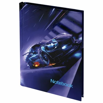 Блокнот МАЛЫЙ ФОРМАТ 110х147 мм А6, 80 л. твёрдый, клетка, BRAUBERG KIDS, Super Car 114441