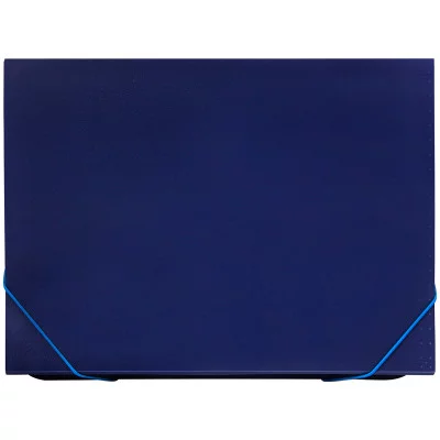 Папка 6 отделений OfficeSpace, A4, 500мкм, на резинке, синяя Спейс 254776