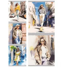 Тетрадь КЛЕТКА 48л. ГОРОДСКОЙ СТИЛЬ - 1 (Т48-4857) (обл. - цвет. мелов. второй блок) Т48-4857