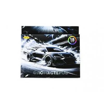 Набор фломастеров ТМ "Лимпопо" 18 цветов. «Лунный драйв», арт. LPR1054  /201942886 Фло71