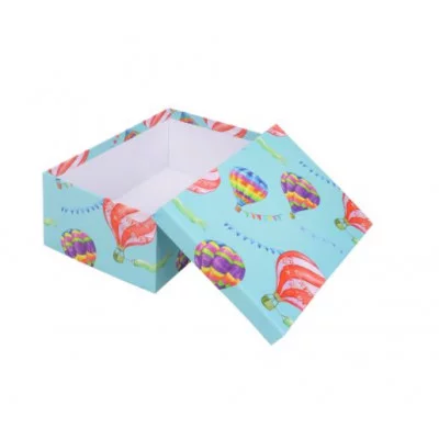 Коробка прямоугольная подарочная Полет шаров 33X25.5X14.5 см РазборКОР-7818