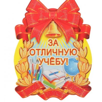 Медаль За отличную учебу! красная лента 2756981